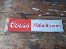 Vintage Coors Sticker 1978 NOS Large Bumper 14 Inch Make It Yours picture