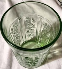 Rare Scarce Federal Sharon Cabbage Rose 9oz. Tumbler Uranium picture
