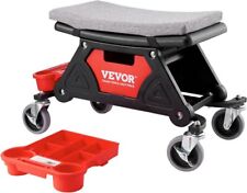 Mechanic Stool 300 LBS Capacity Garage Stool with Wheels, Heavy Duty Rolling  picture