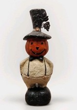 Vintage Folk Art Style PUMPKIN TOP HAT 16