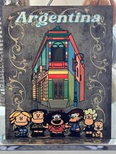 CARTEL DE ALUMINIO Caminito & Mafalda, Argentina 8x10 Metal Print picture