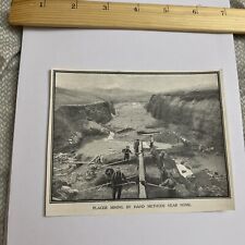 Antique 1909 Image: Placer Mining By Hand Methods Near Nome Alaska Mine History picture