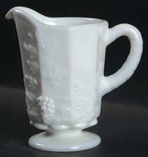 Westmoreland Paneled Grape Milk Glass Mini Creamer 769604 picture