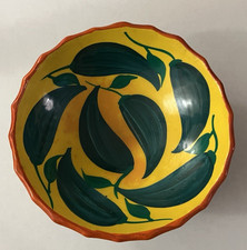 Mexican Terra-Cotta Wall-Hanging Bowl 5 1/2