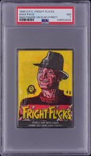 1988 O-Pee-Chee OPC Fright Flicks Wax Pack Freddy Kruger PSA 7 NM picture