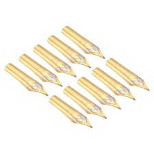 10PCS 0.5-0.7mm Line Width Fountain Pen Nib 304 Stainless Steel Ink Dip 2 Colors picture