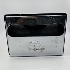 Vintage McDonald's Chrome Spring Loaded Napkin Dispenser picture