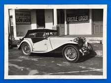 Vintage 1950s Snapshot MG TC TA TB Midget Roadster Sports Car Wire Wheels picture