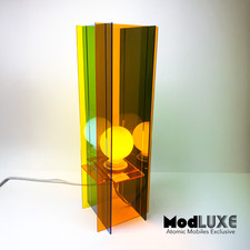 GORGEOUS 4-TONE Sculptural Modern Art Lamp Handmade 18