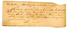 1835 Handwritten Council Letter Street Committee Repairs Queen, Mano Orange Sts picture