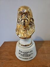 Rare Franklin And Marshall College Ben Franklin Bust On Wiskey Decanter picture