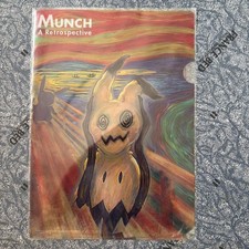Mimikyu: Munch Exhibition x Pokémon Card Clear File Official Art Unopened JAPAN picture