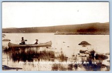 1910-20's RPPC INLET FIRST CONNECTICUT LAKE NEW HAMPSHIRE NH REAL PHOTO POSTCARD picture