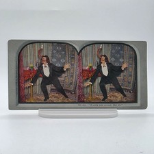 Hermann Künzren 1906 Comic Stereoview I Carry Zem Around Like Zis Magician picture