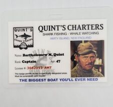 Jaws ID Badge-Captain Quint's Charters Capt. Quint costume cosplay prop picture