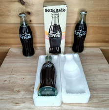 3 Coca-Cola Bottle Shaped AM Radios 1970s Early 1980s Vintage Untested picture