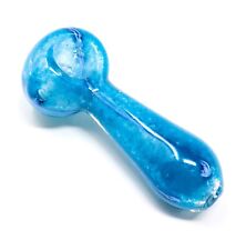 3.5'' Blue Compact Peanut Glass Pipe Tobacco Smoking Hand Pipe THB-81 picture