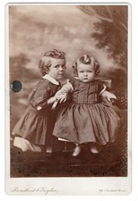 Cabinet Card Photo of Two Identified Boys Copy from Dag by BROADBENT & TAYLOR picture