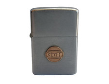 1960s Gulf Oil Zippo Lighter with Brass / Bronze Gulf logo picture