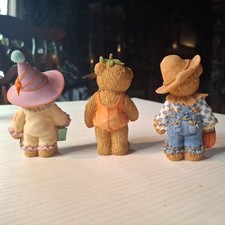 Cherished Teddies Halloween Set of 3 Collectible Bear Figures picture