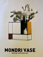 Primary Mondri Vase Frank Kerdil, In Orignal Box -MoMa New picture