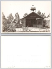 1934 RPPC Our Little Chapel by the Lake Forest Lawn Glendale CA Vintage Postcard picture