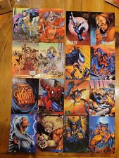 Marvel 1995 Fleer 4pk Uncut Promo, Metal Masterpieces And Skelton Warriors 5X7 picture