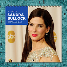 Sandra Bullock 2027 Wall Calendar 12 Month Celebrity Photo Fan Collectible picture