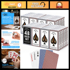 48 Decks Bulk Playing Cards Set - Casino Grade Poker Cards for Game Night, Trave picture