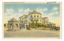 Narragansett Rhode Island 1930s Greene's Inn Hotel Standard Postcard picture