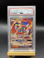 Pokémon TCG Ho-Oh GX Burning Shadows Holo Ultra Rare Card 21/147 Psa 10 picture