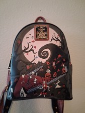 Loungefly Disney The Nightmare Before Christmas Spiral Hill Mini Backpack NWT picture