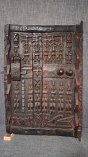 Authentic Vintage Dogon Granary Shutter Door w/ Lock Mali African Tribal Art picture