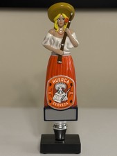 RARE Cerveza Huerca  Lady With Rifle Beer Tap Handle- Mexico ￼VHTF Tap Handle picture