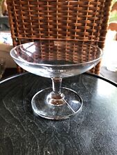 plain clear glass compote bowl  5.5