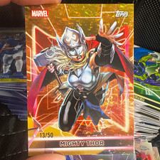 Topps 2026 Marvel Mighty Thor #90 Non-Sport Trading Card Serial Numbered 13/50 picture