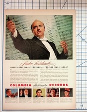 Andre Kostelanetz Columbia Masterworks Records Vintage 1940s Magazine Ad picture