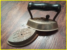 Vintage Dover Sad Flat Cast Iron Small 5 Inches & 2 Pounds Sleeve Iron USA Made picture