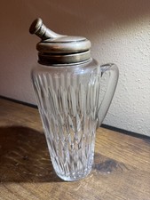 Antique HAWKES Sterling Silver Crystal Cocktail Shaker  picture