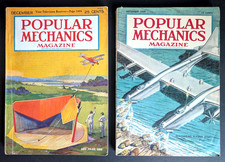 Popular Mechanics Magazine Lot 1928 1949 Graf Zeppelin Aviation Television picture