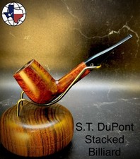 Vintage S.T. DuPont Stacked Billiard Tobacco Pipe picture