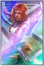 Female Force: Milla Jovovich Greg Horn Art Fifth Element Foil Virgin Cover #/35 picture