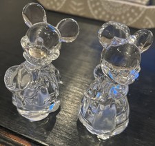 Lenox Lead Crystal Disney Mickey and Minnie Mouse Salt and Pepper Set  picture