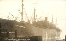 Troop Transport Ship USS Nansemond WWI c1910s Real Photo Postcard bhn picture