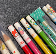 Sanrio Colored Pencil LOT Hello Kitty My Melody Little Twin Stars Rare VTG 1976 picture