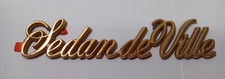 Cadillac OEM 1970-1980 Sedan DeVille Gold Emblem Badge Logo Nameplate JB4B picture