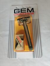 Gem Contour II Razor With 2 Super Stainless Steel Blades Vintage Old Stock  picture
