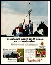 1966 Canadian Club Whisky New South Wales Australia Polo Club Print Ad picture