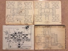 Vintage Rockland State Hospital Psychiatric Asylum Floor Plans Maps NY Documents picture