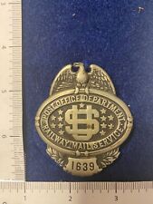 Vintage Antique Obsolete Post Office U.S. Railway Mail Service Badge w/ Hallmark picture
